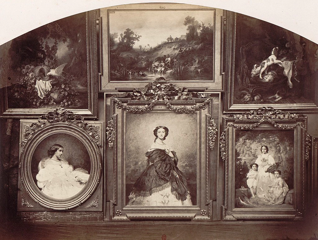 Sala delle sculture e dei quadri del salone del 1861